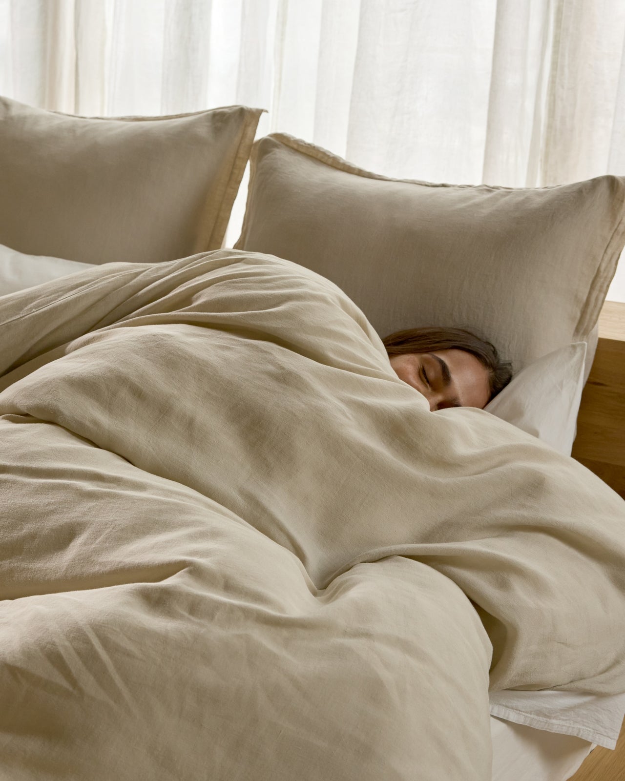 Linen Duvet Cover (Bone)