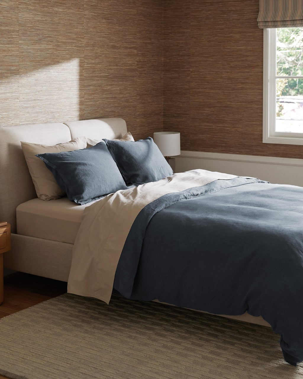 Linen Duvet Cover Set - Dusk K/CK