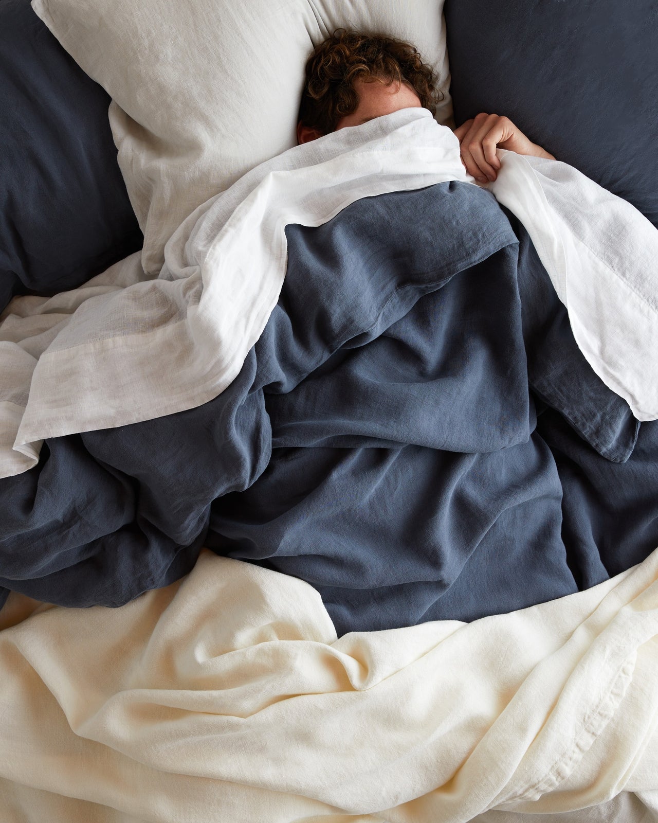 Linen Duvet Cover Set - Dusk K/CK