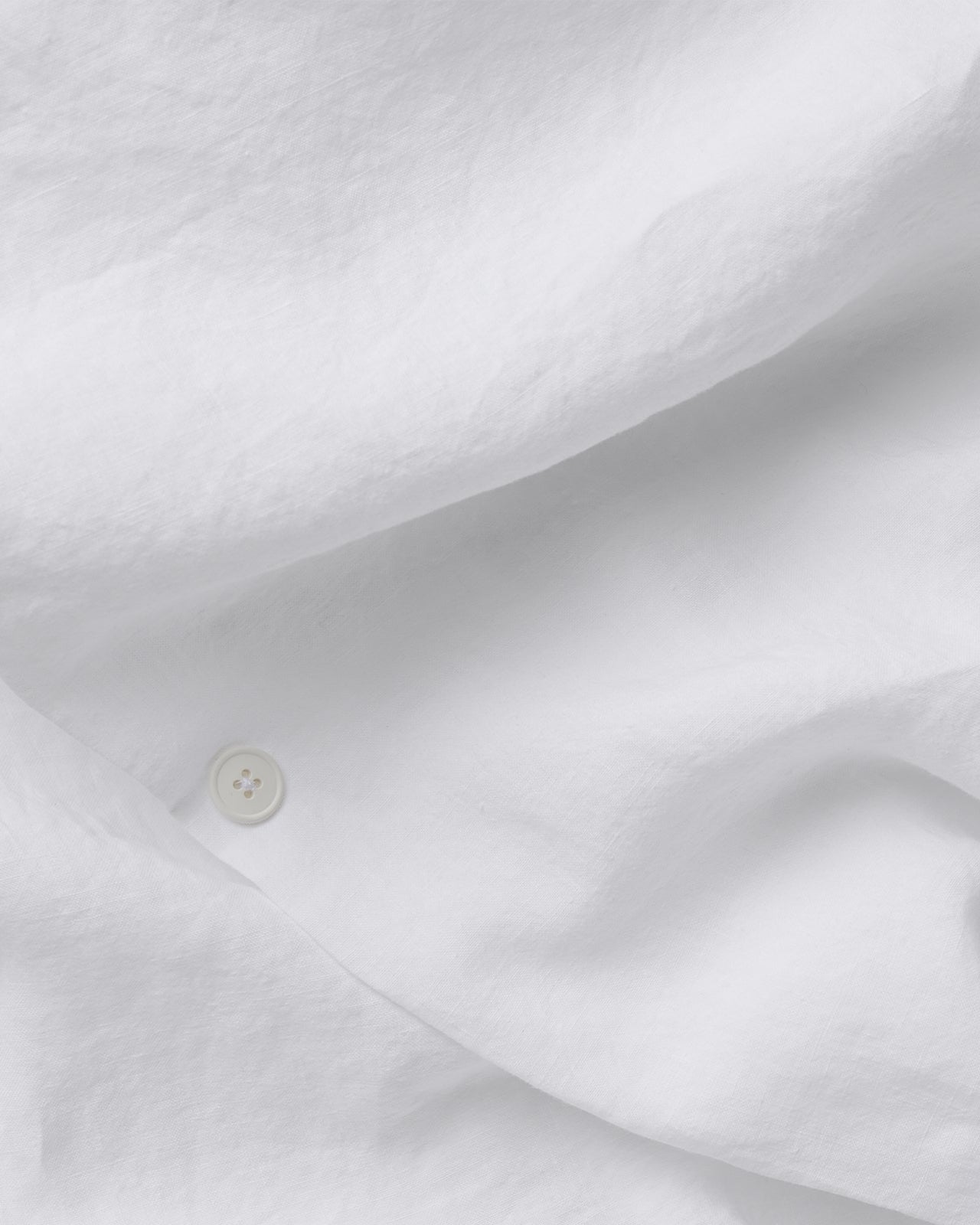 Linen Duvet Cover Set - White K/CK
