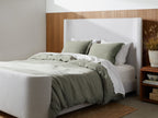 Linen Duvet Cover Set - Moss K/CK