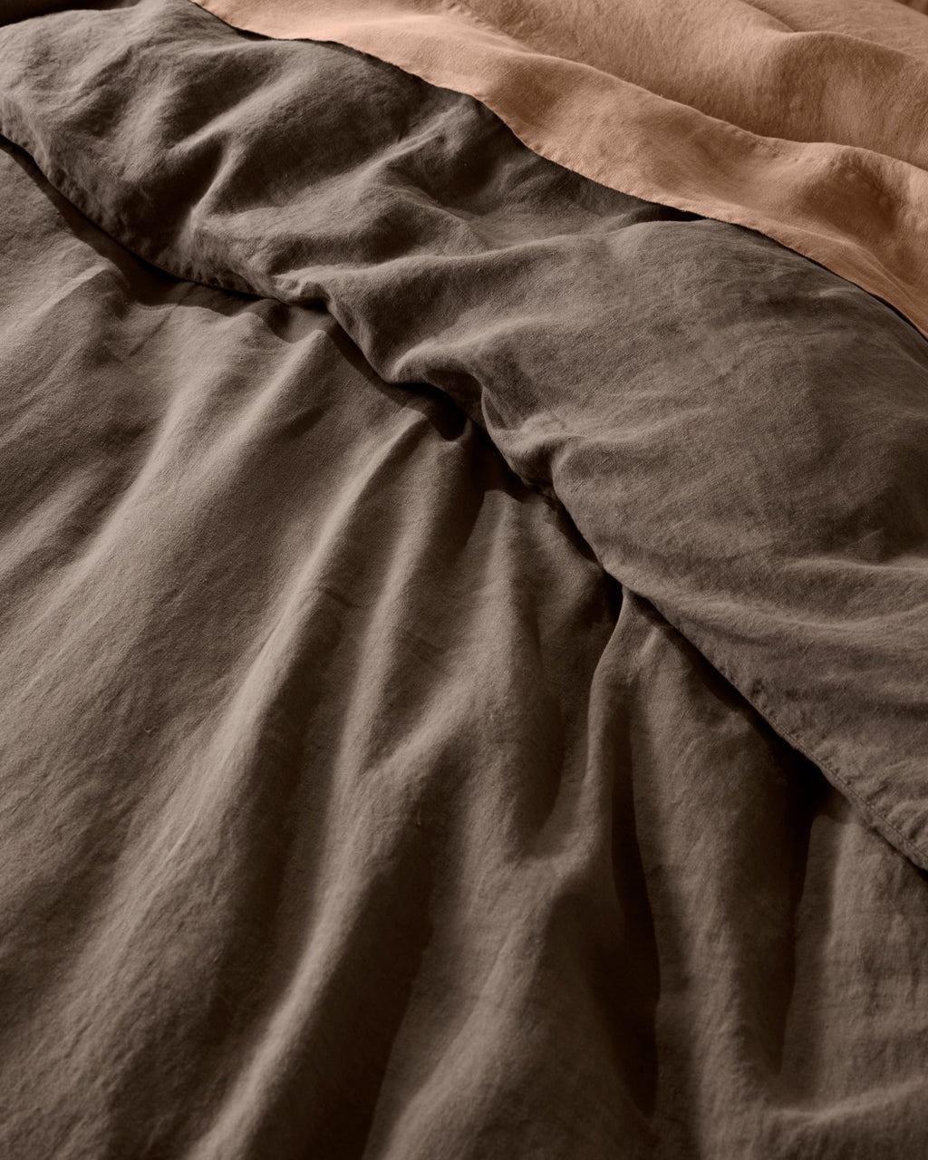 Linen Duvet Cover (Warm Grey)