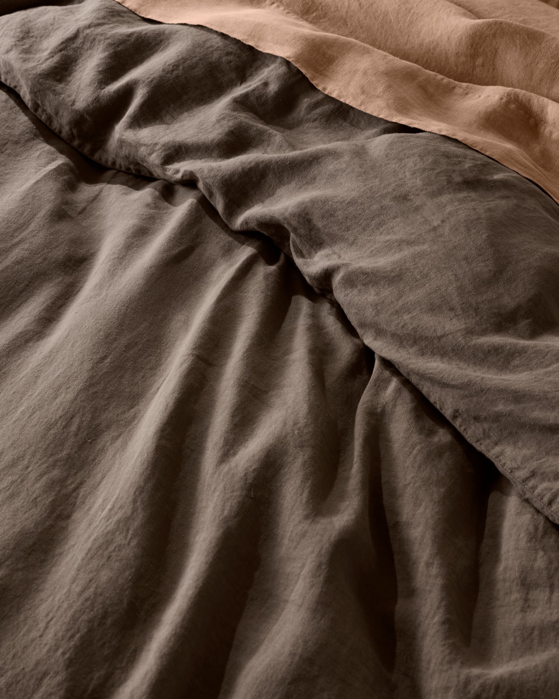 Linen Duvet Cover (Warm Grey)