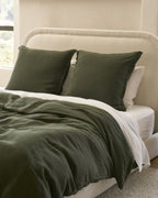 Linen Euro Sham (Evergreen)