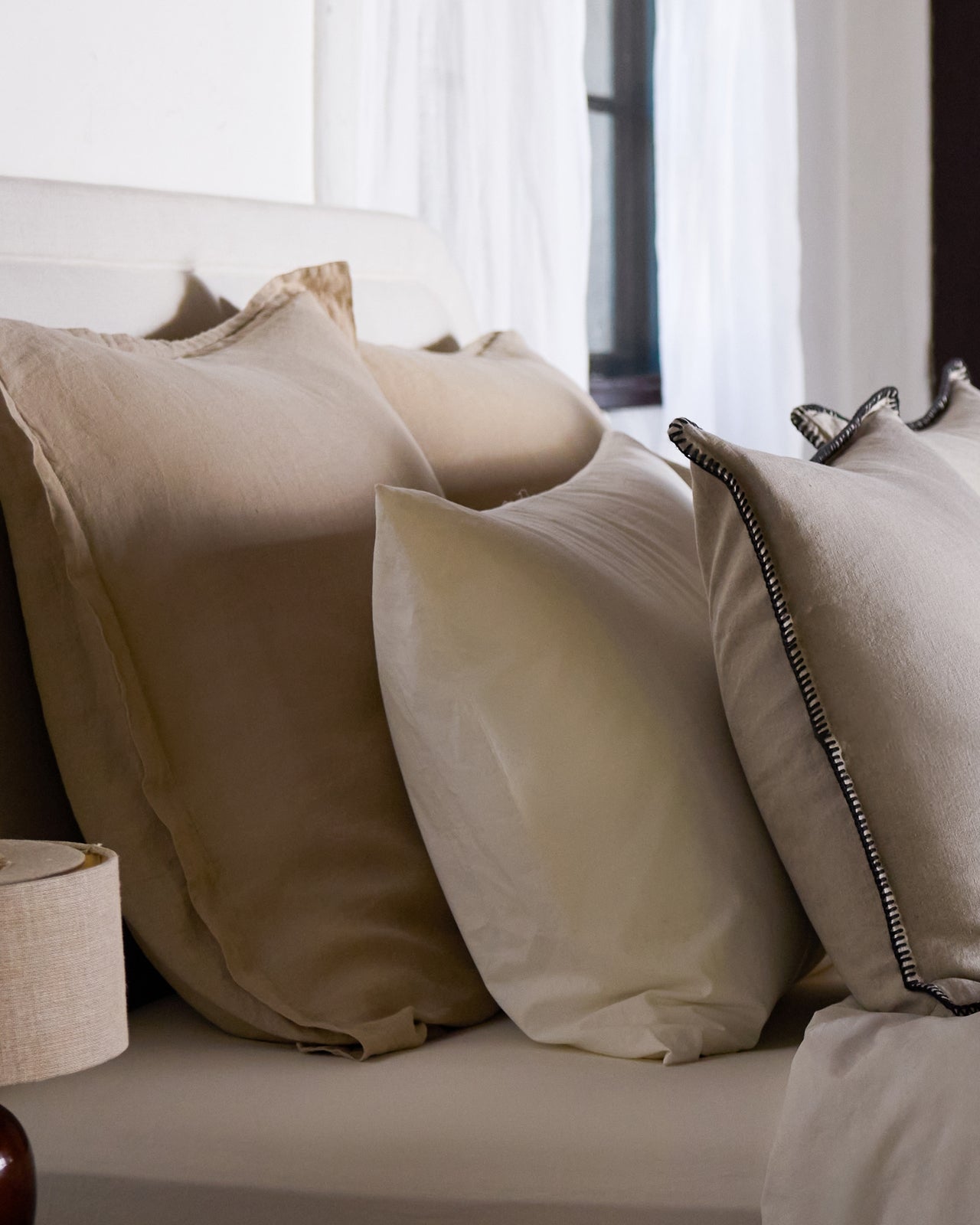 Linen Euro Sham (Toast)