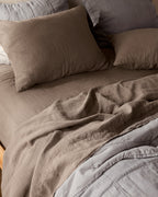 Linen Sheet Set - Warm Grey F/Q