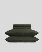 Linen Sheet Set - Evergreen F/Q