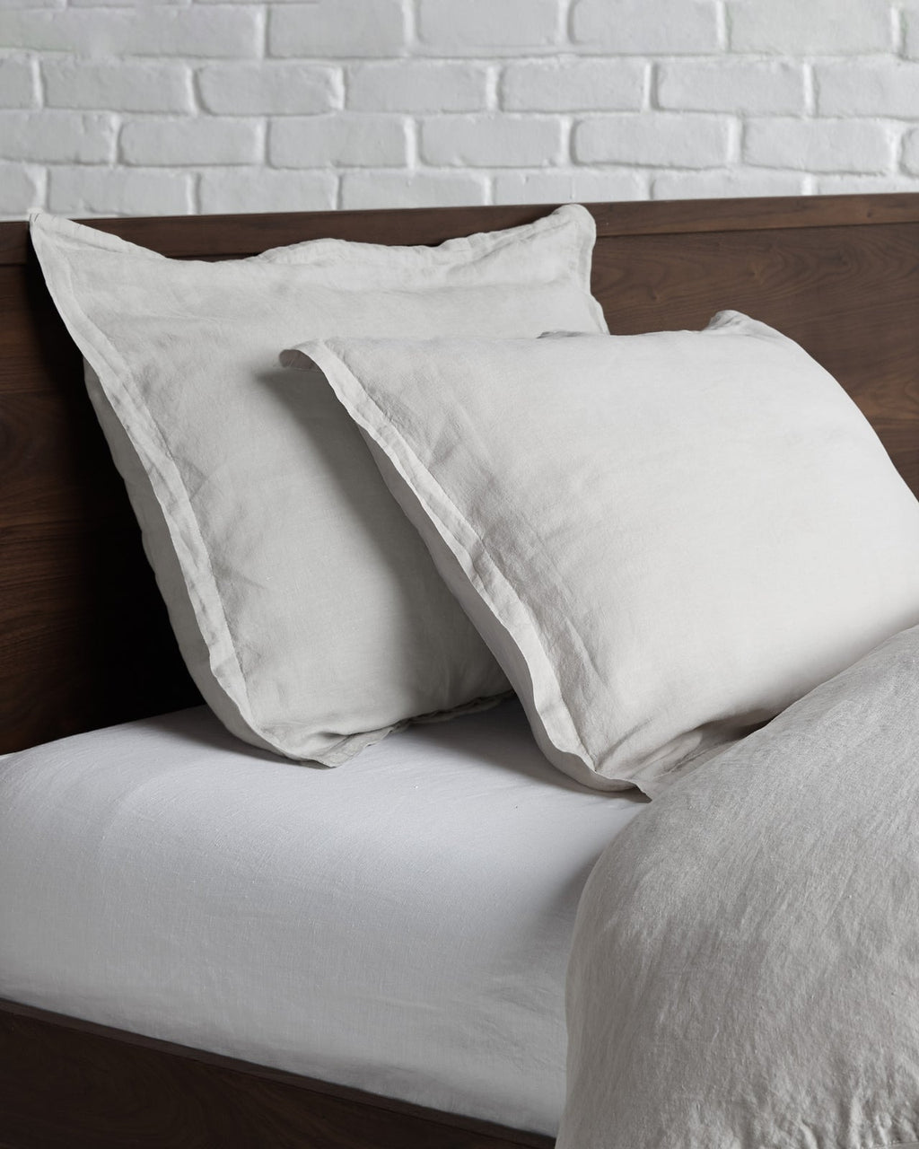 Linen Sham Set (Bone)