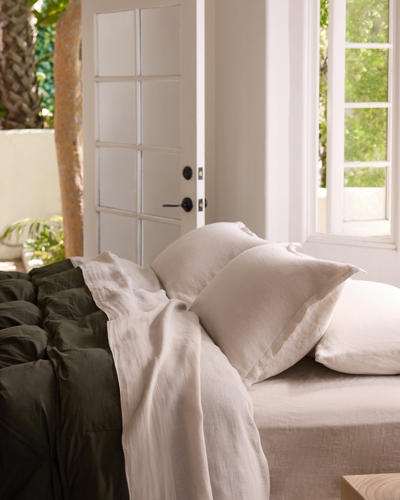 Linen Sham Set (Bone)