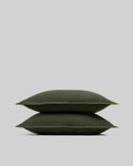 Linen Sham Set (Evergreen)