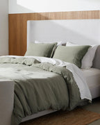 Linen Sham Set (Moss)