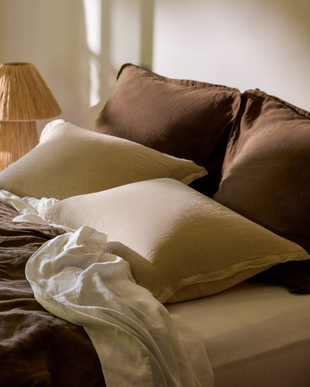 Linen Sham Set (Toast)
