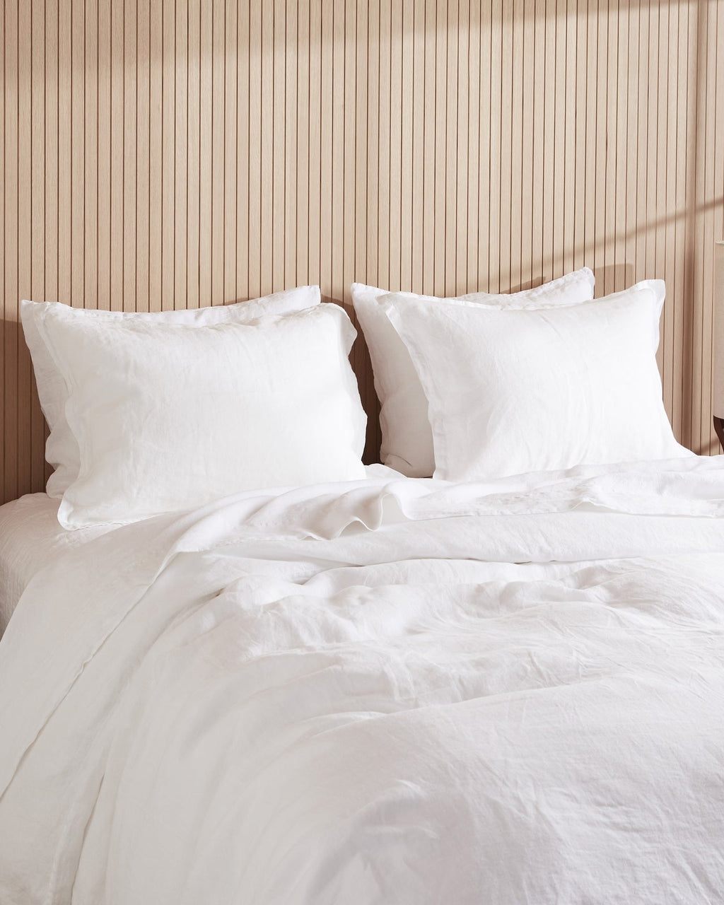 Linen Sham Set (White)