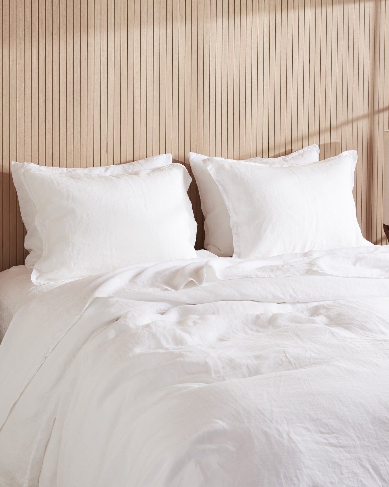 Linen Sham Set (White)