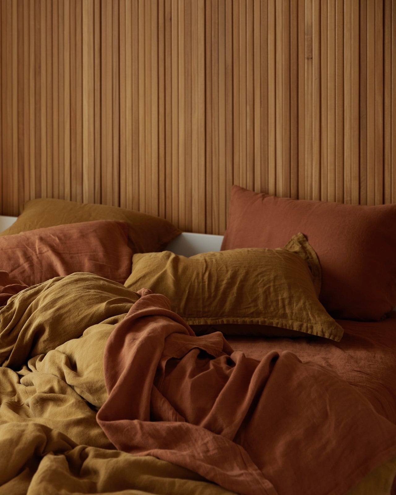 Linen Sheet Set - Tobacco F/Q