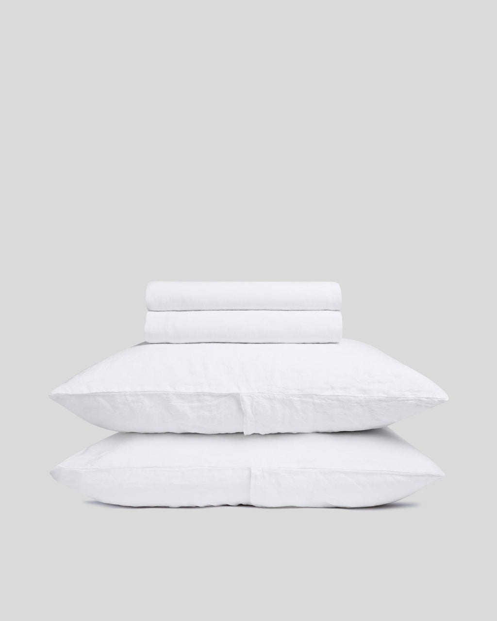 Linen Sheet Set - White F/Q