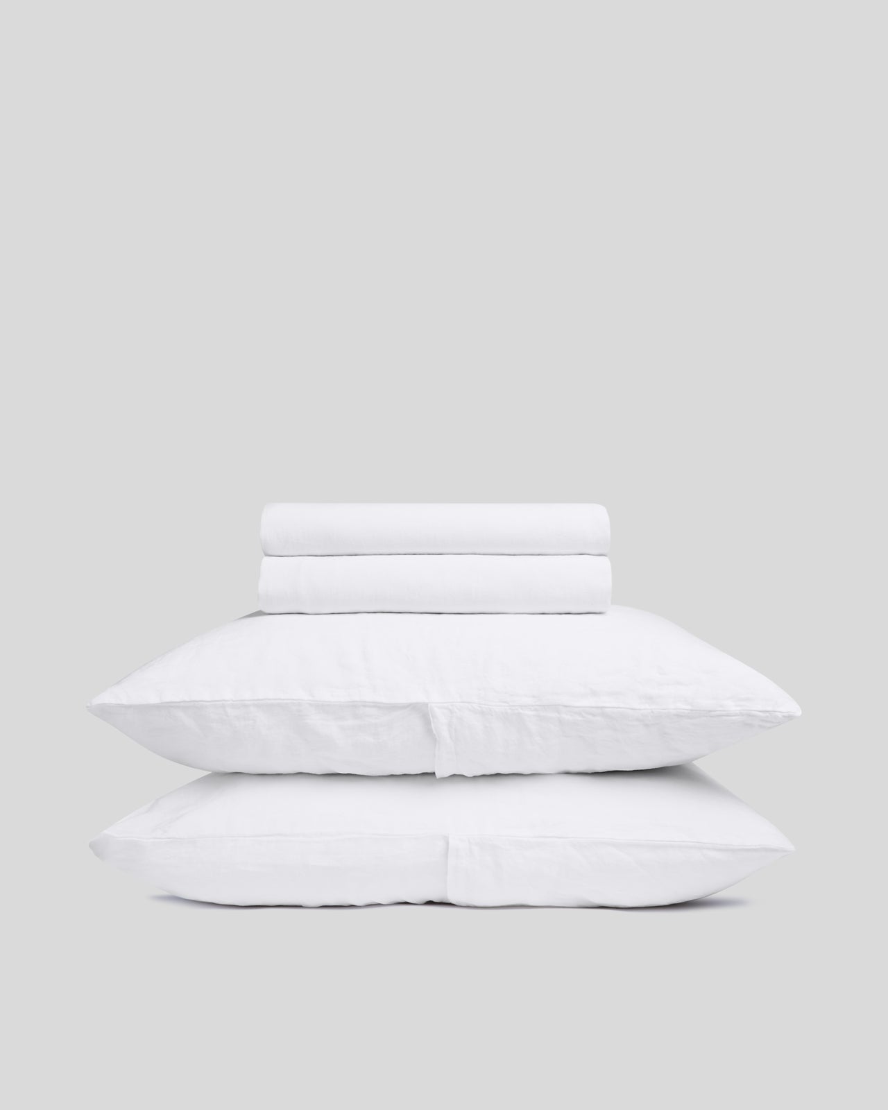 Linen Sheet Set - White F/Q
