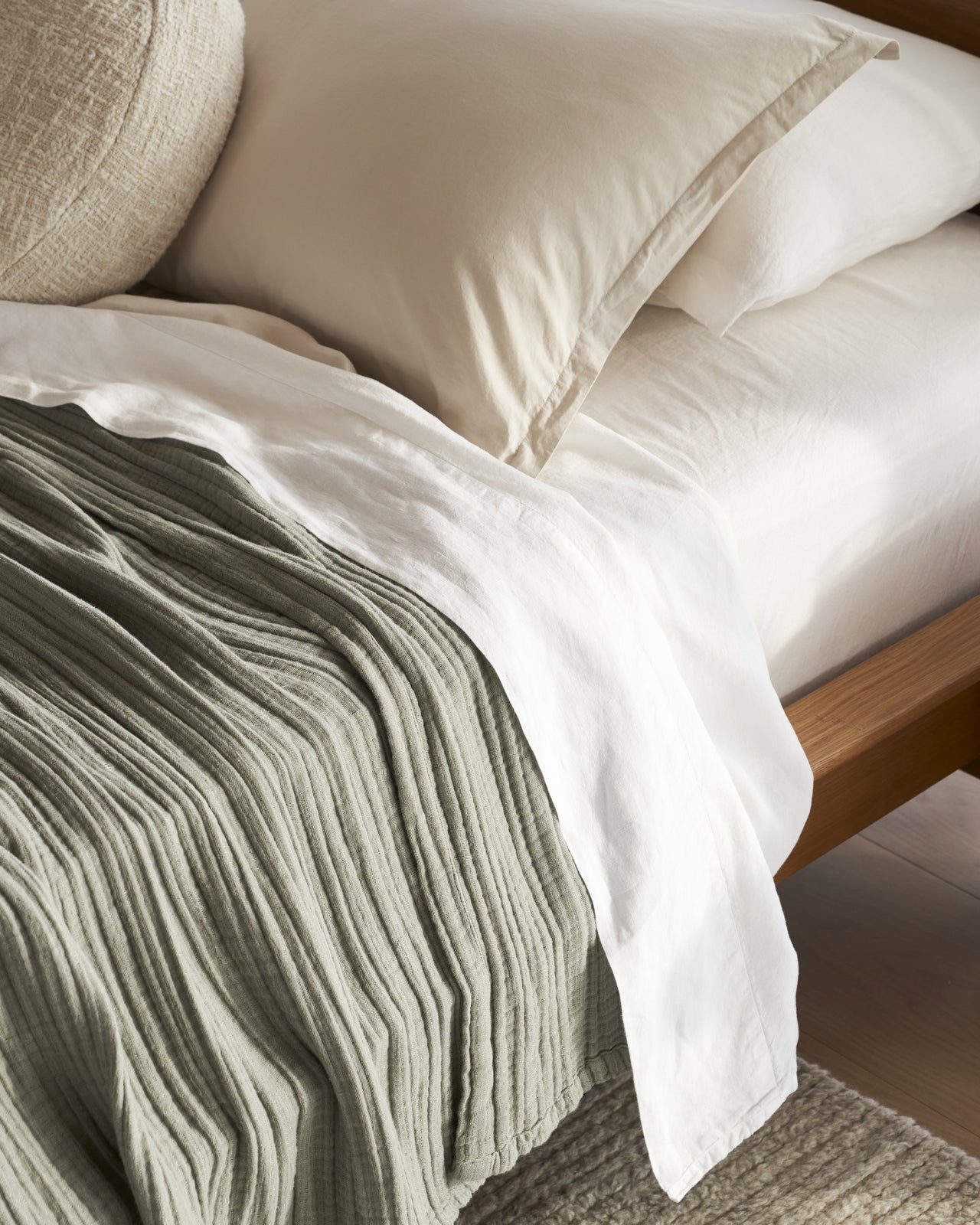 Linen Sheet Set - White F/Q