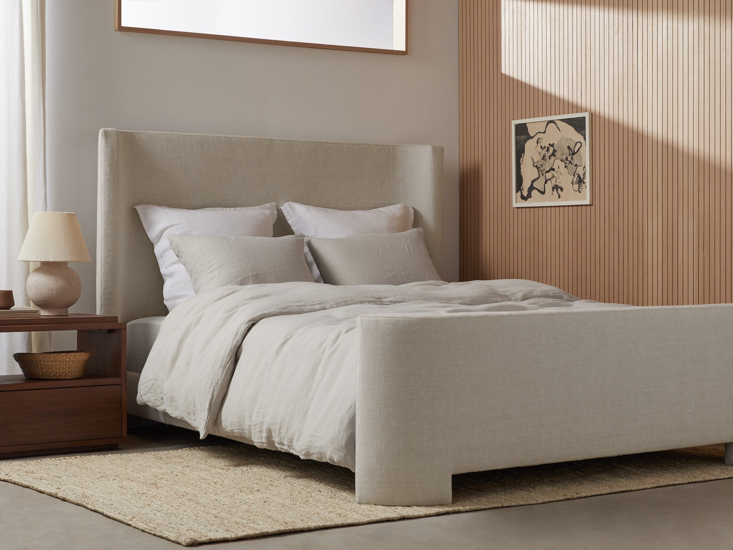 Linen Sheet Set - Bone F/Q
