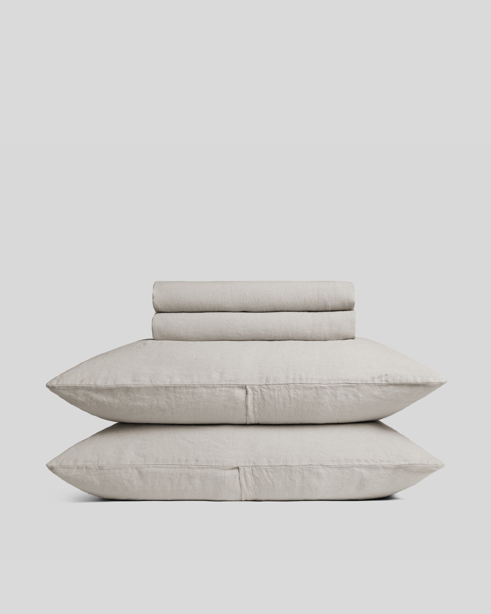 Linen Sheet Set - Dove F/Q