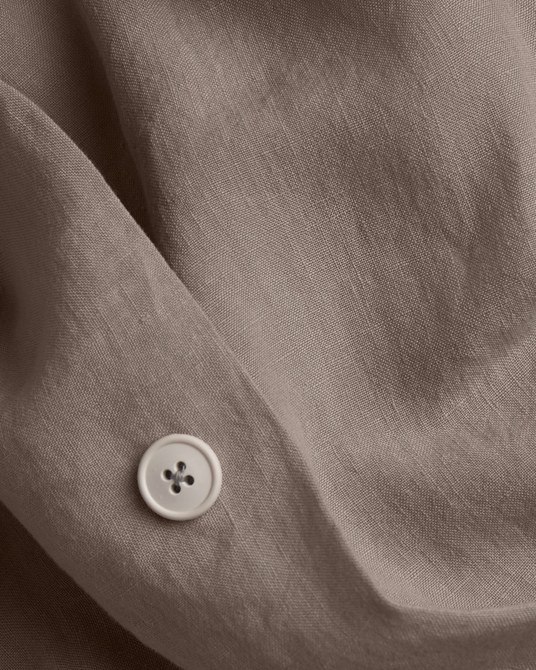 Linen Duvet Cover (Warm Grey)