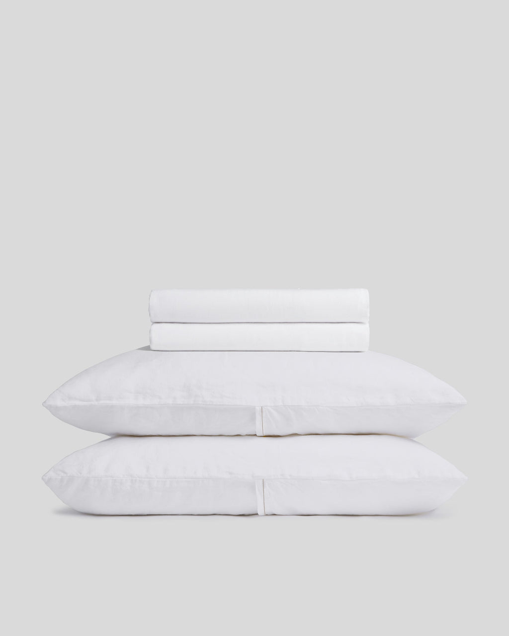 Linen Tencel Sheet Set - White F/Q