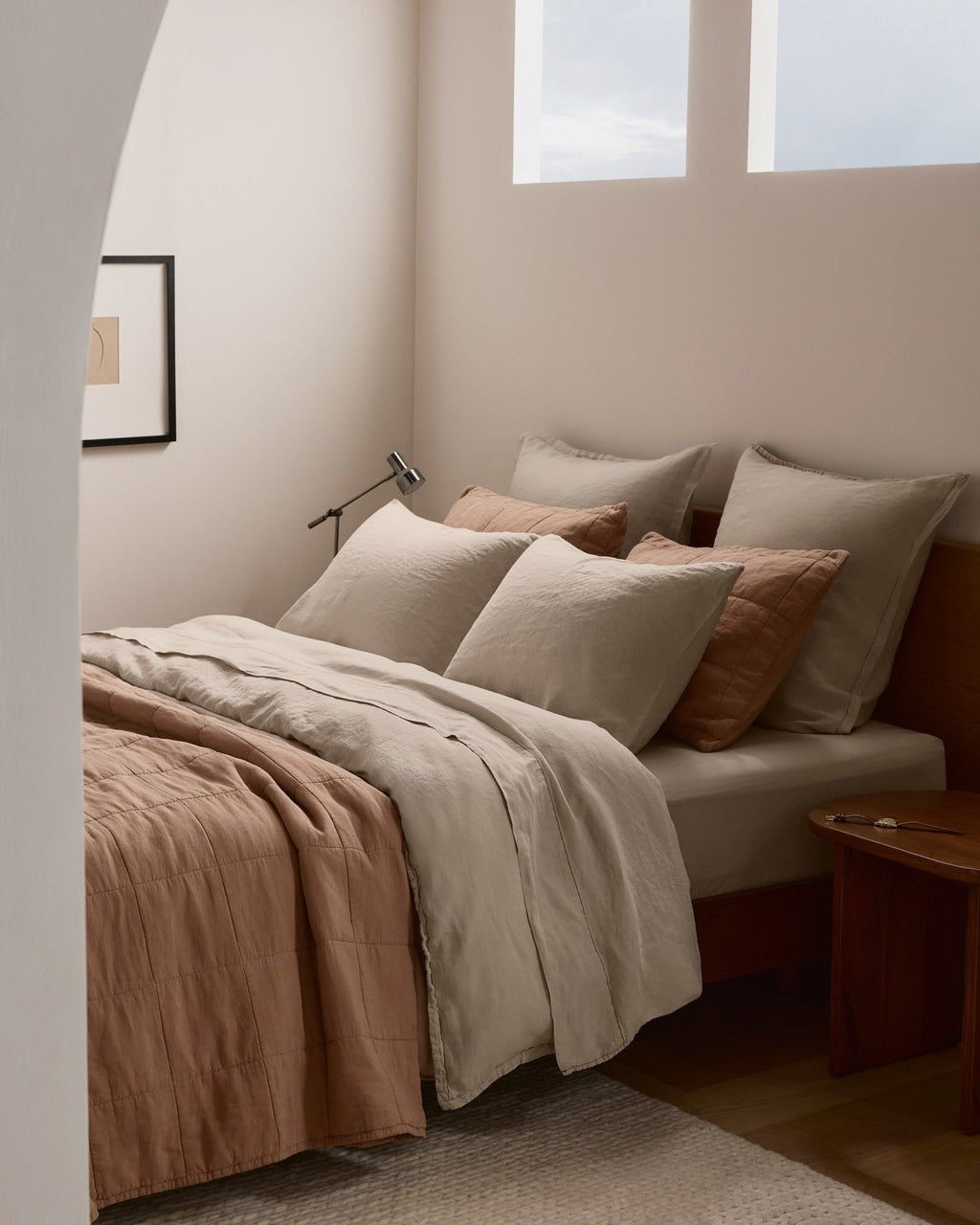 Linen Tencel Sheet Set - Bone F/Q