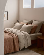 Linen Tencel Sheet Set - Bone F/Q