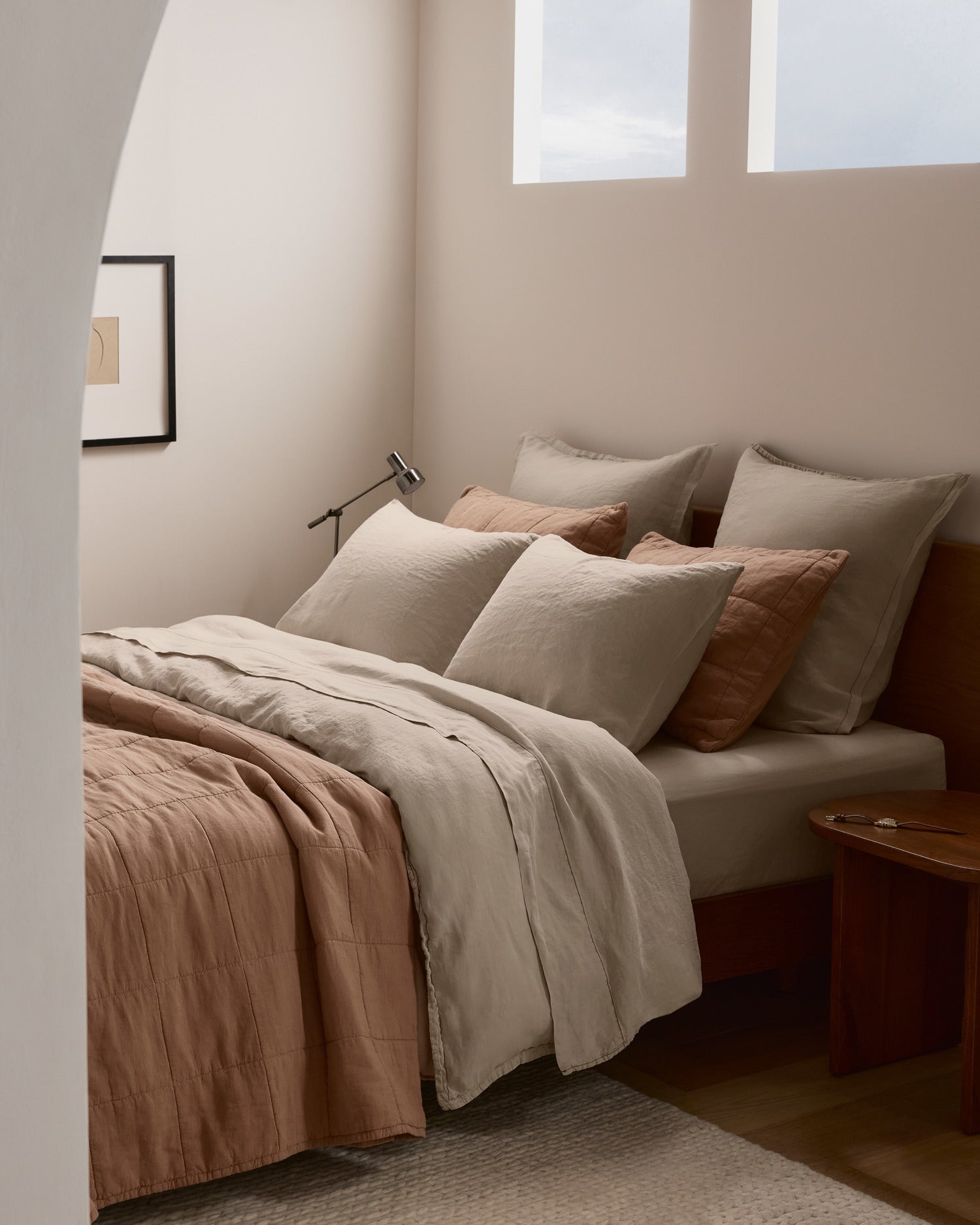 Linen Tencel Sheet Set - Bone F/Q