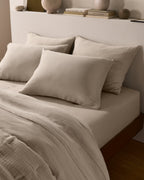 Linen Tencel Sheet Set - Bone F/Q