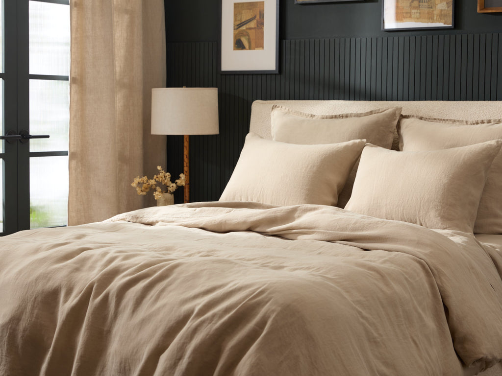 Linen Sham Set (Toast)
