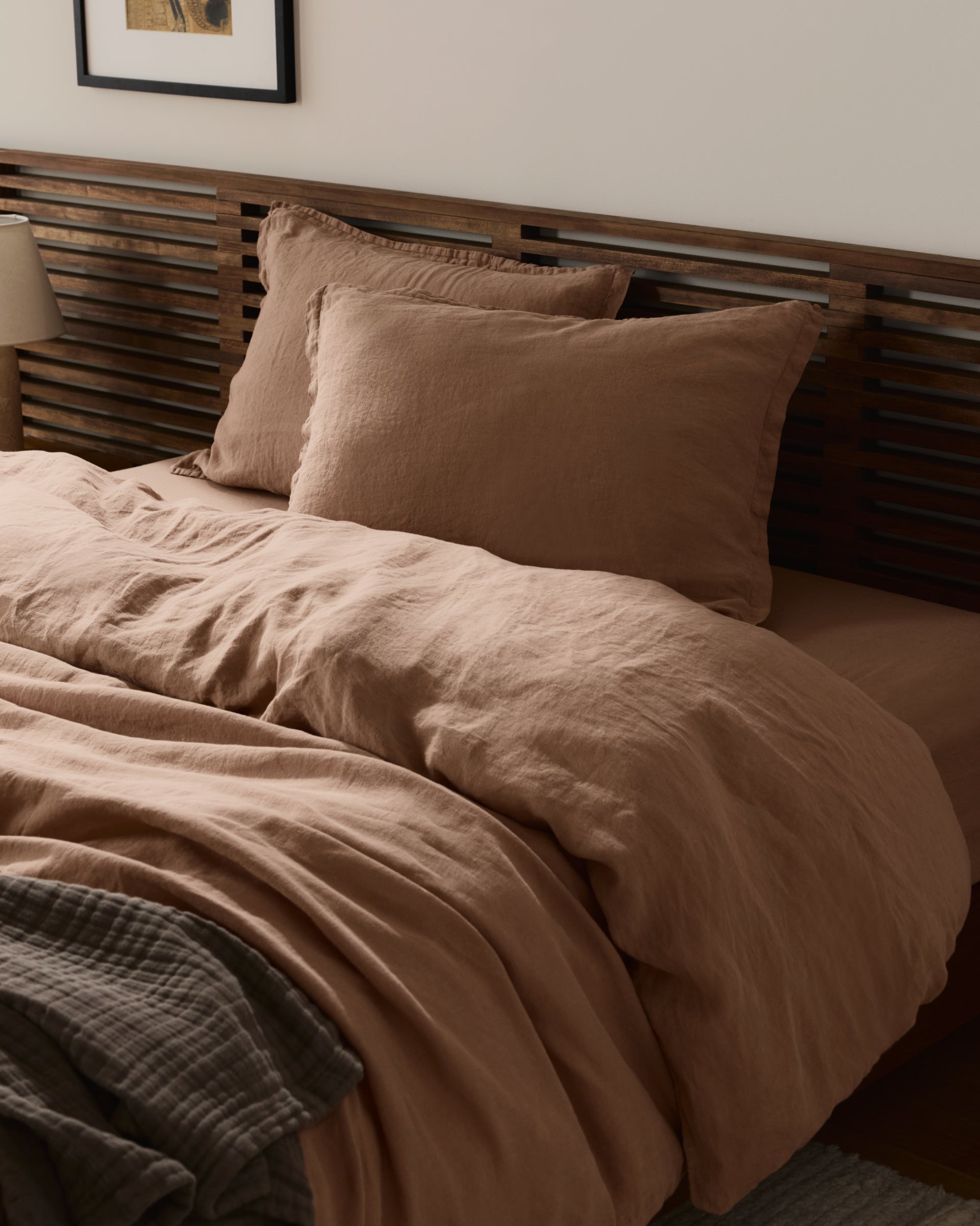 Linen Duvet Cover Set - Adobe K/CK