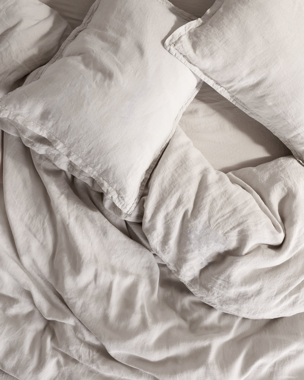 Linen Sheet Set - Dove F/Q