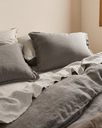 Linen Duvet Cover (Pebble)