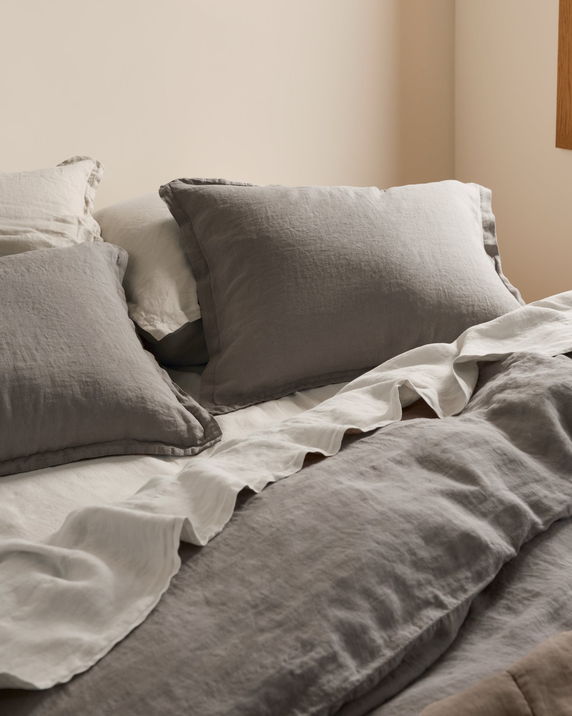 Linen Duvet Cover (Pebble)