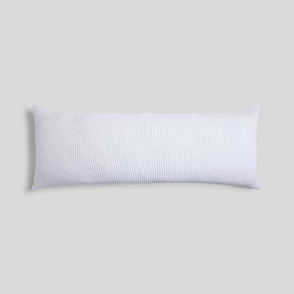Matelasse Body Pillow Cover (White)