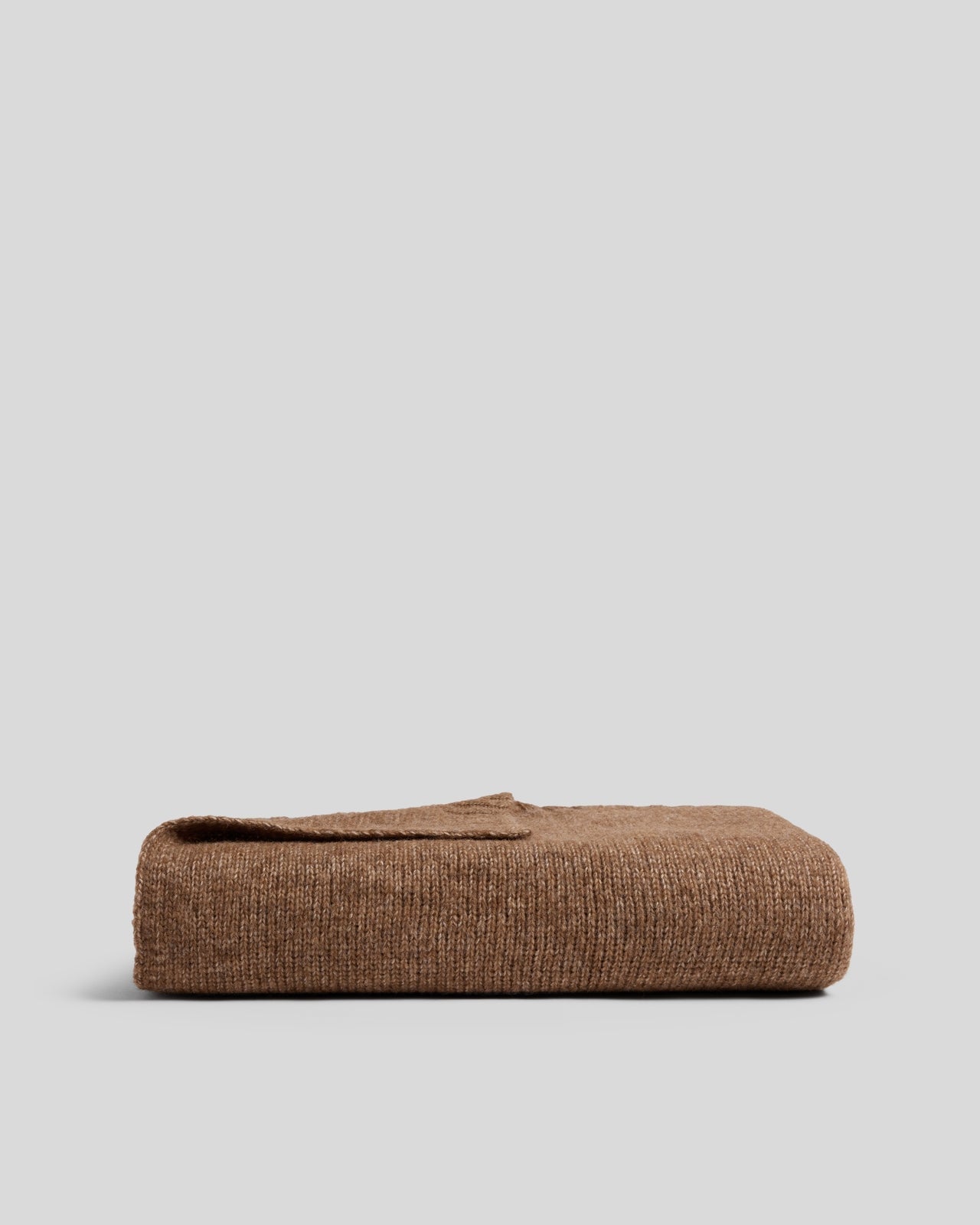 Natural Alpaca Throw - FINAL SALE (Tobacco)