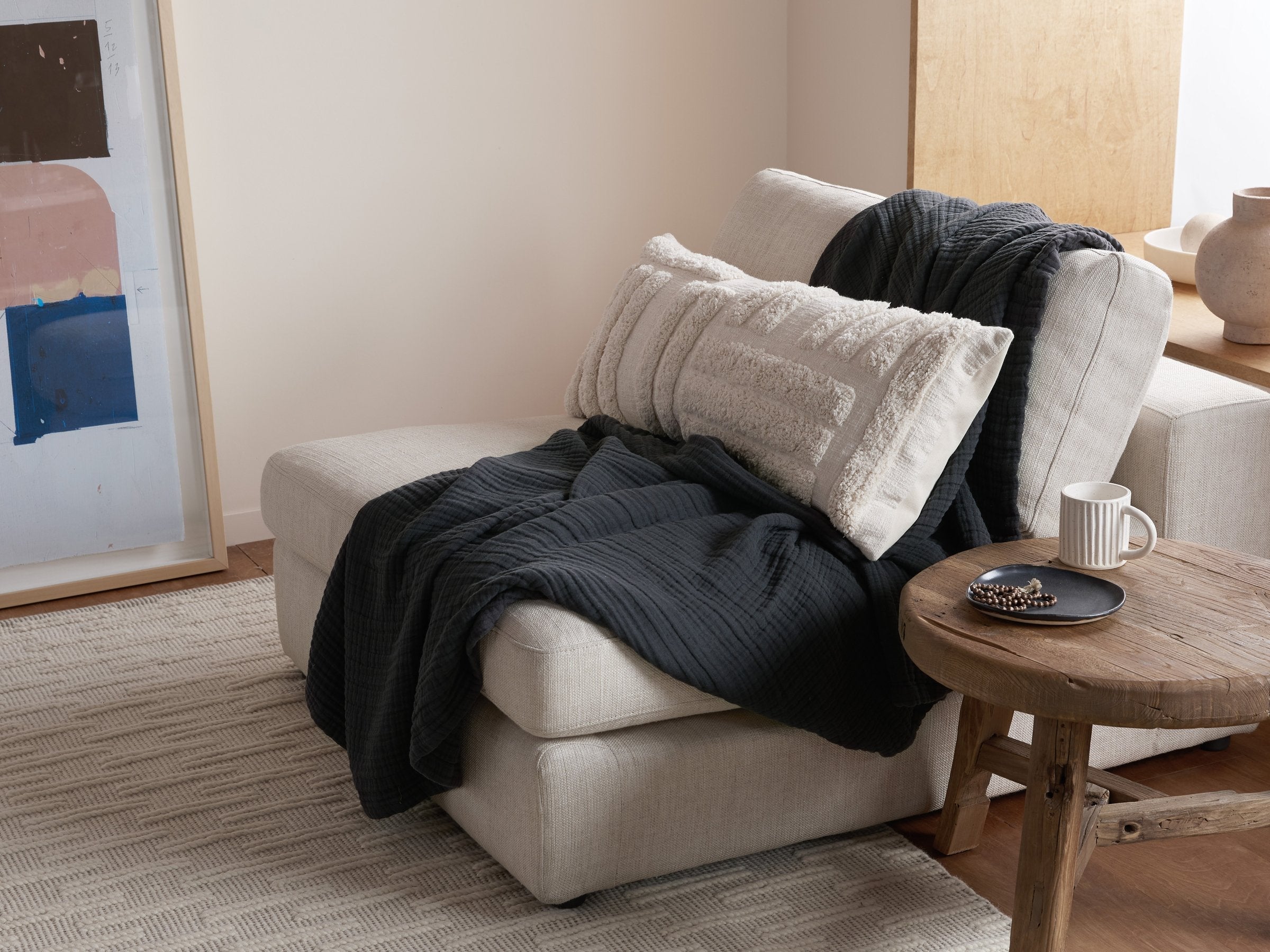 Nomad Lumbar Pillow Cover - FINAL SALE (Beige)