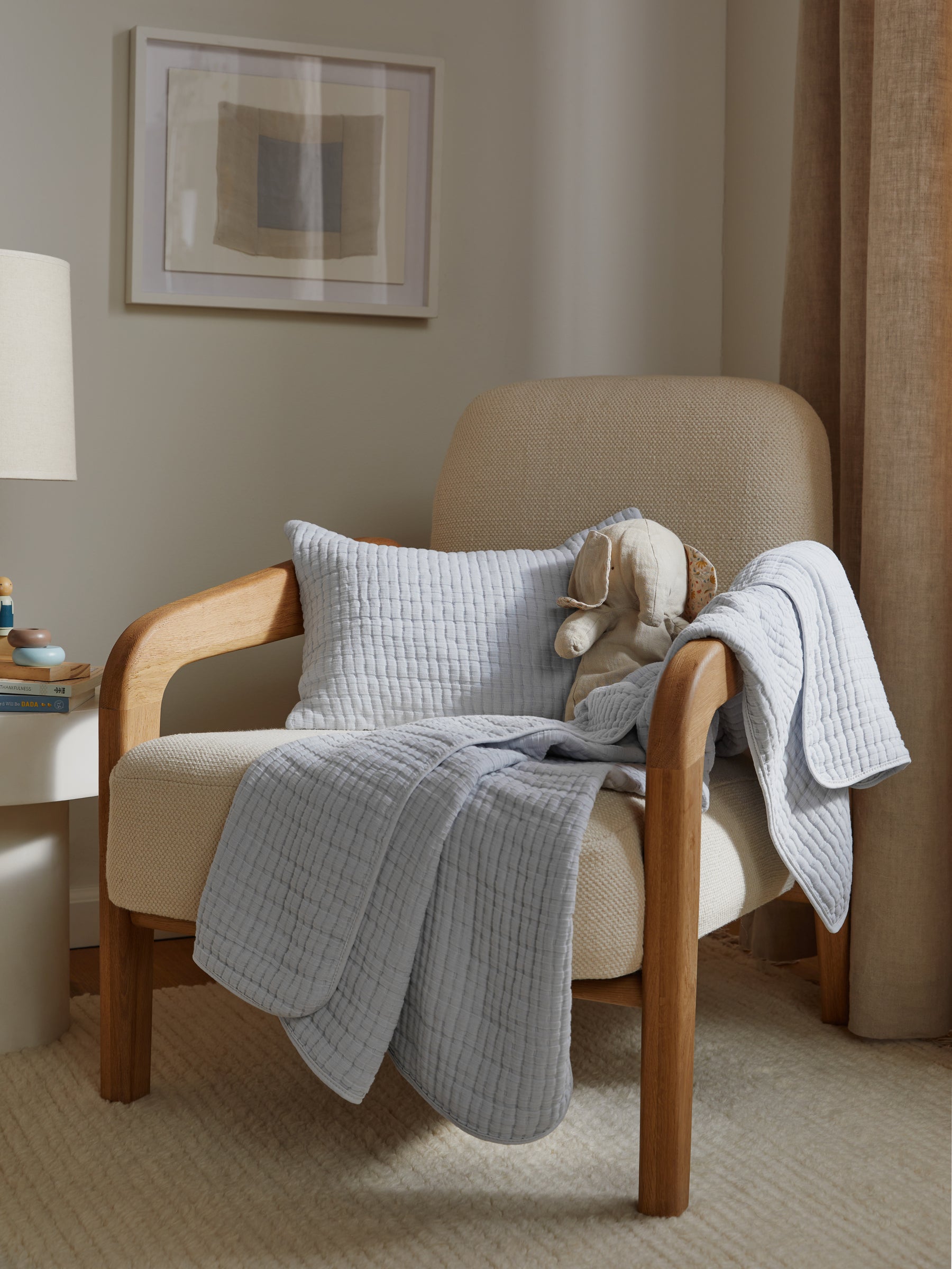 Organic Air Cotton Mini Sham (Bone)