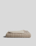 Organic Channel Gauze Throw (Natural and Ivory)