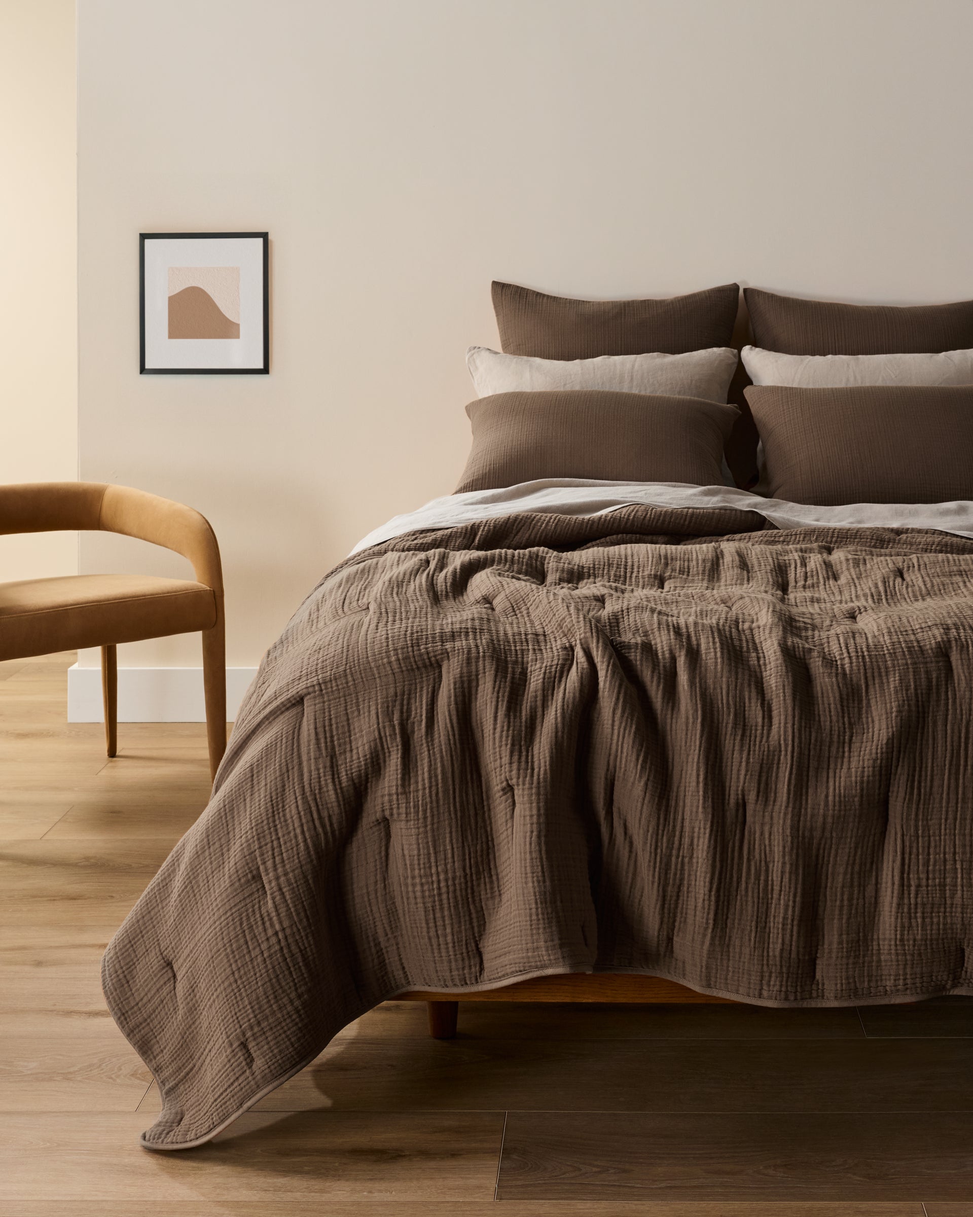 Organic Cloud Cotton Quilt (Warm Grey)