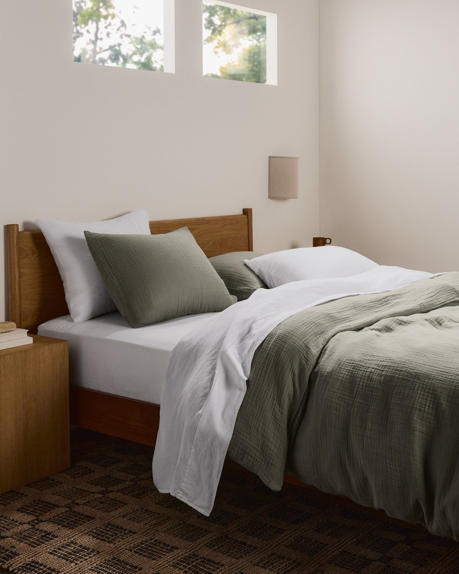 Linen Tencel Sheet Set - White F/Q