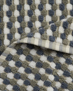Organic Cotton Mosaic Towels (Moss and Dusk)