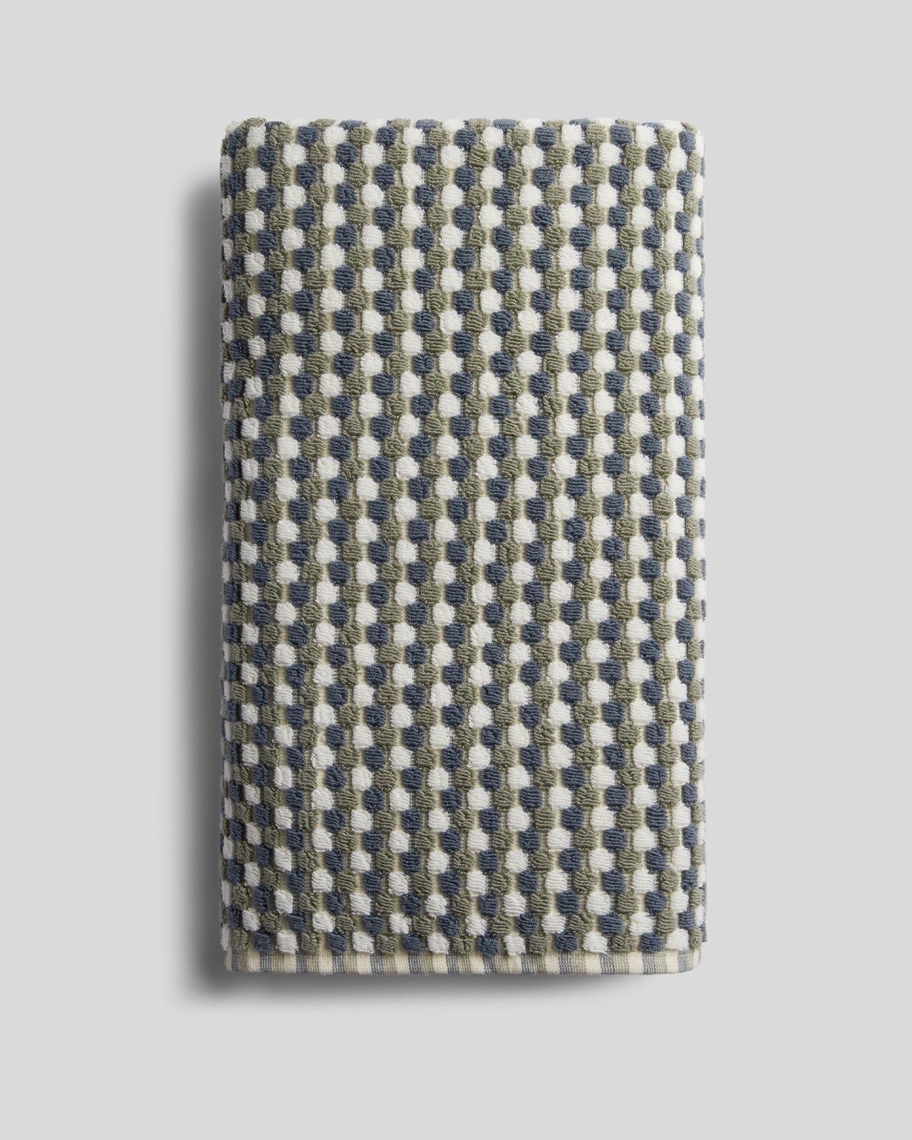 Organic Cotton Mosaic Towels (Moss and Dusk)