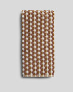 Organic Cotton Mosaic Towels (Ochre and Clay)