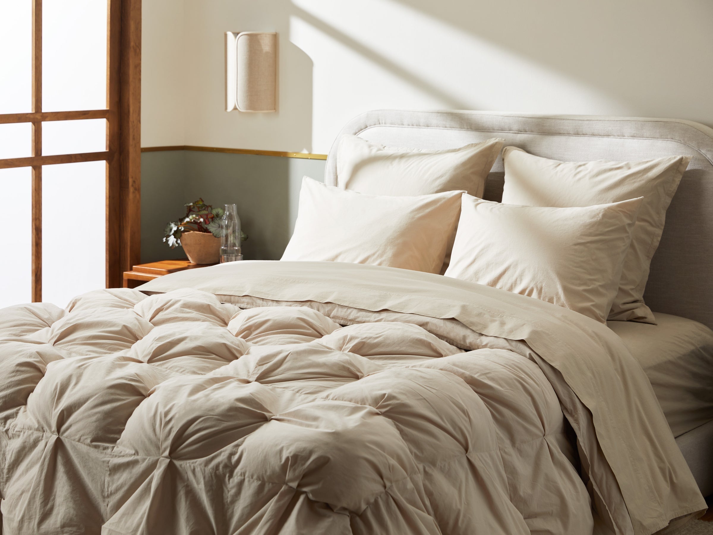 Organic Cotton Puff Comforter (Bone)