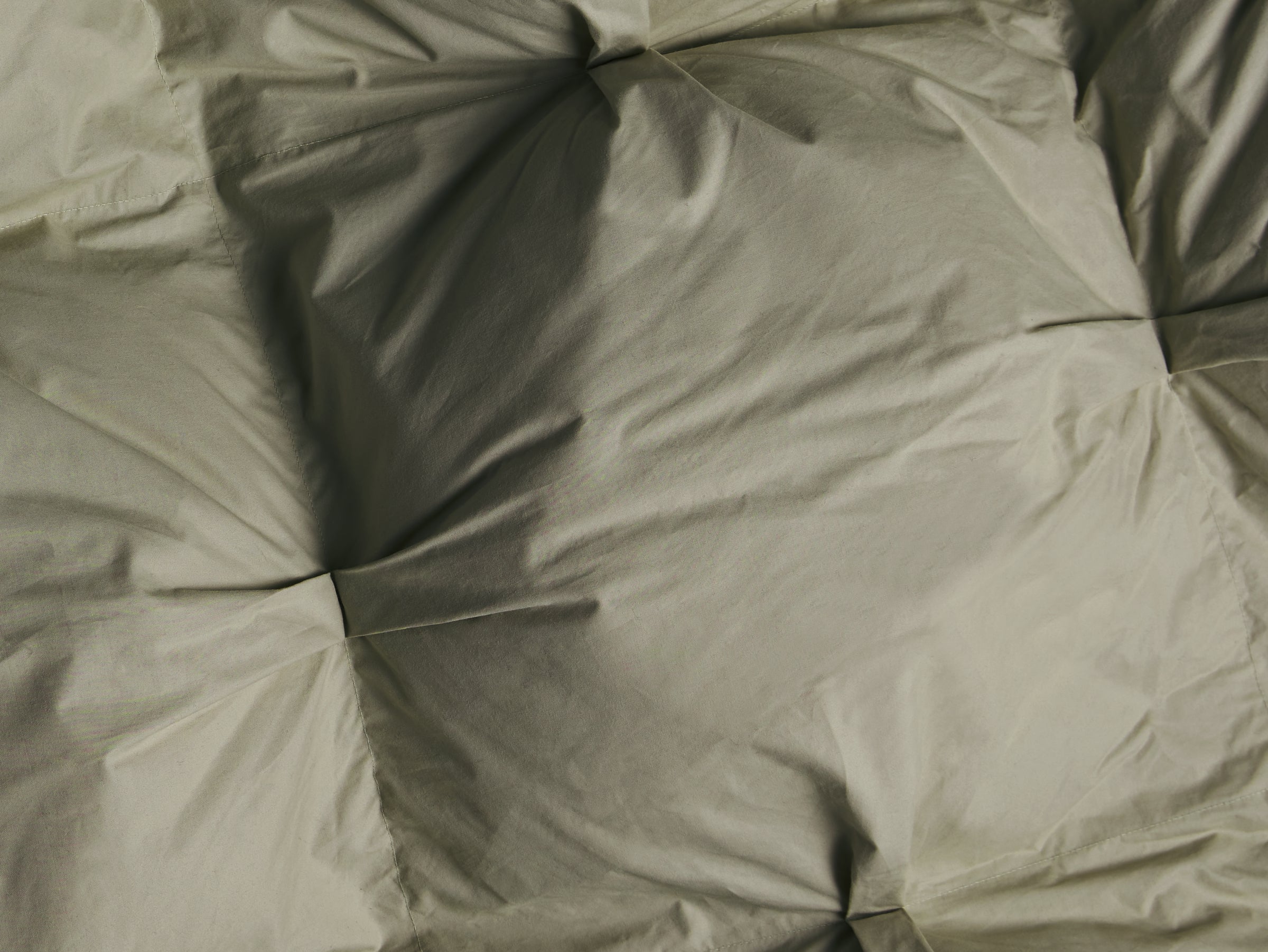 Organic Cotton Puff Comforter (Moss)