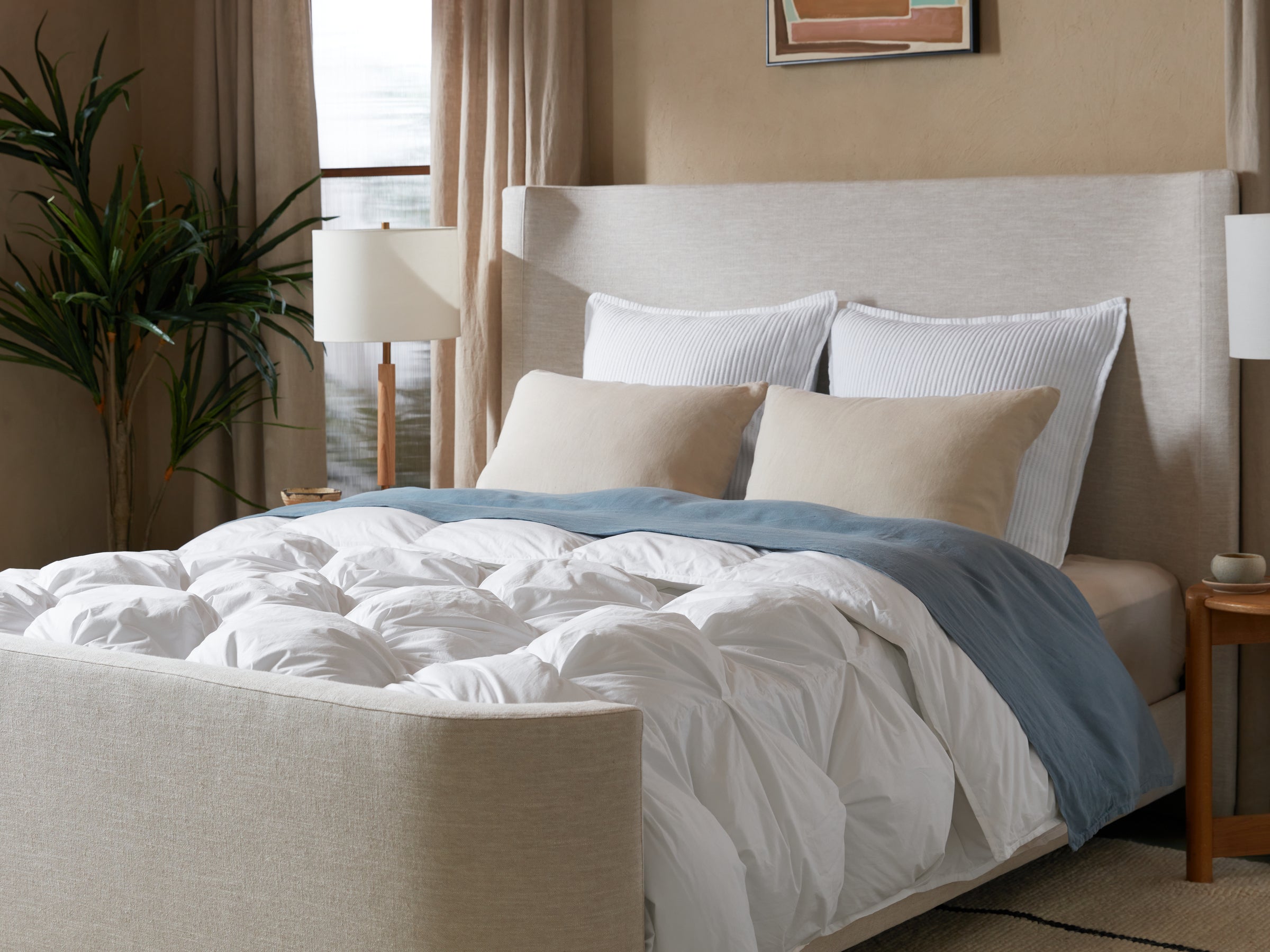 Organic Cotton Puff Comforter (White)