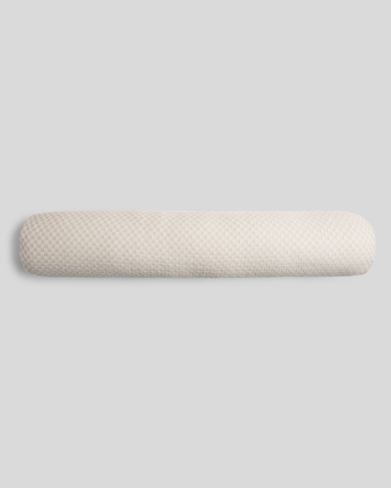 Organic Keys Jacquard Bolster Pillow Cover - FINAL SALE (Bone and Cream)