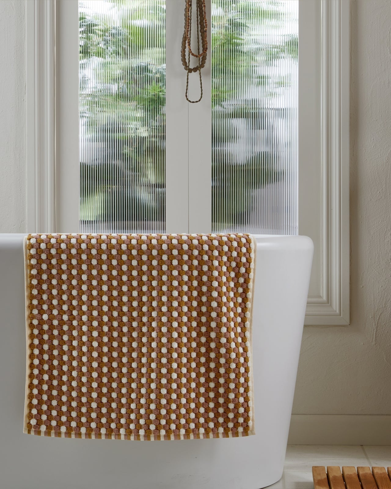 Organic Mosaic Tub Mat (Ochre and Clay)